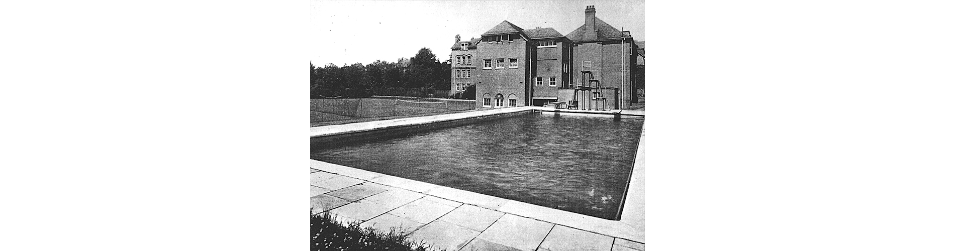 The Girls' Swimming Baths were opened in the Summer of 1931.
The girls trained at the boys' pool in the Winter months.